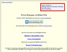 Tablet Screenshot of helmut-wick.de